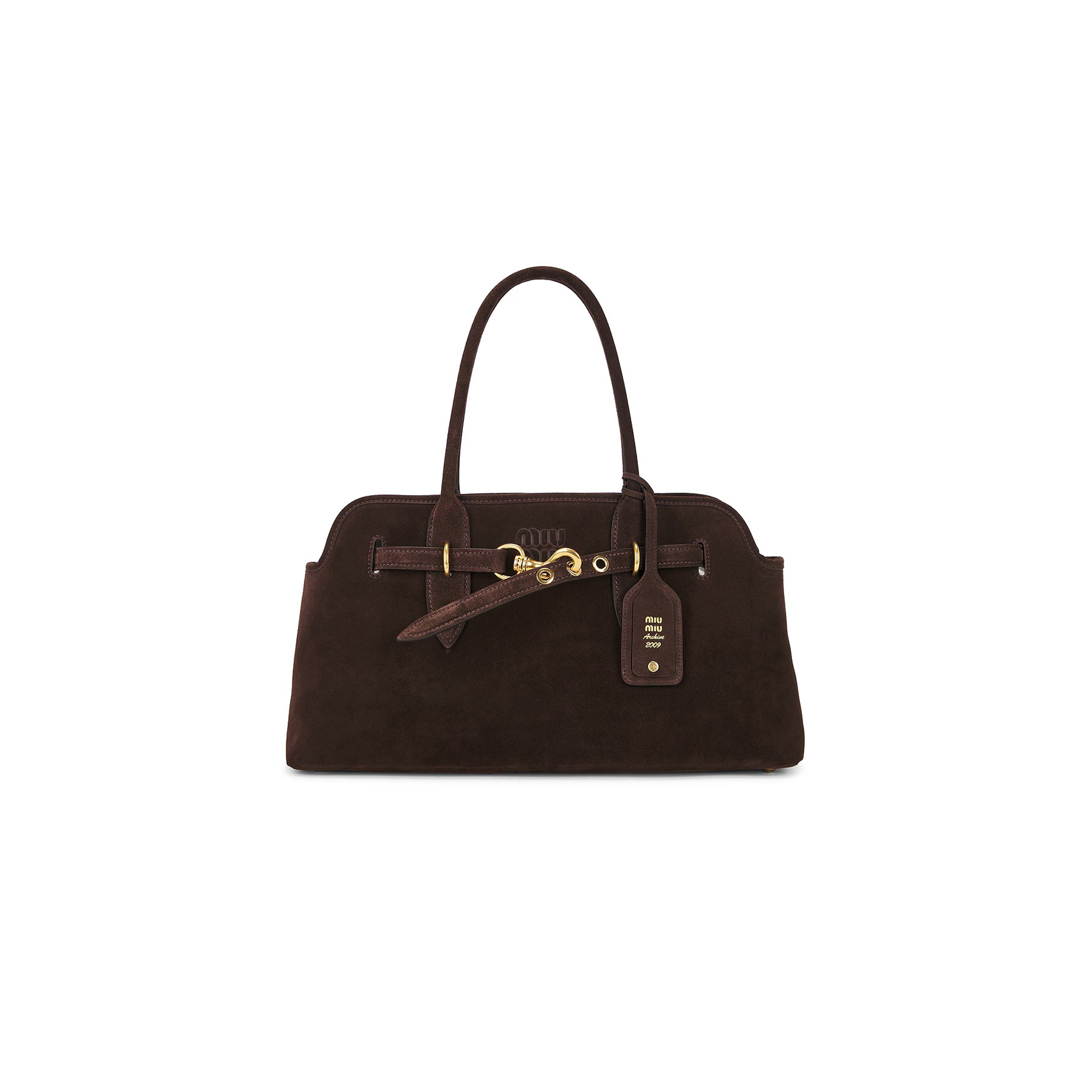 MIU MIU AVENTURE SUEDE BAG 5BG310 (44*22.5*14.5cm)